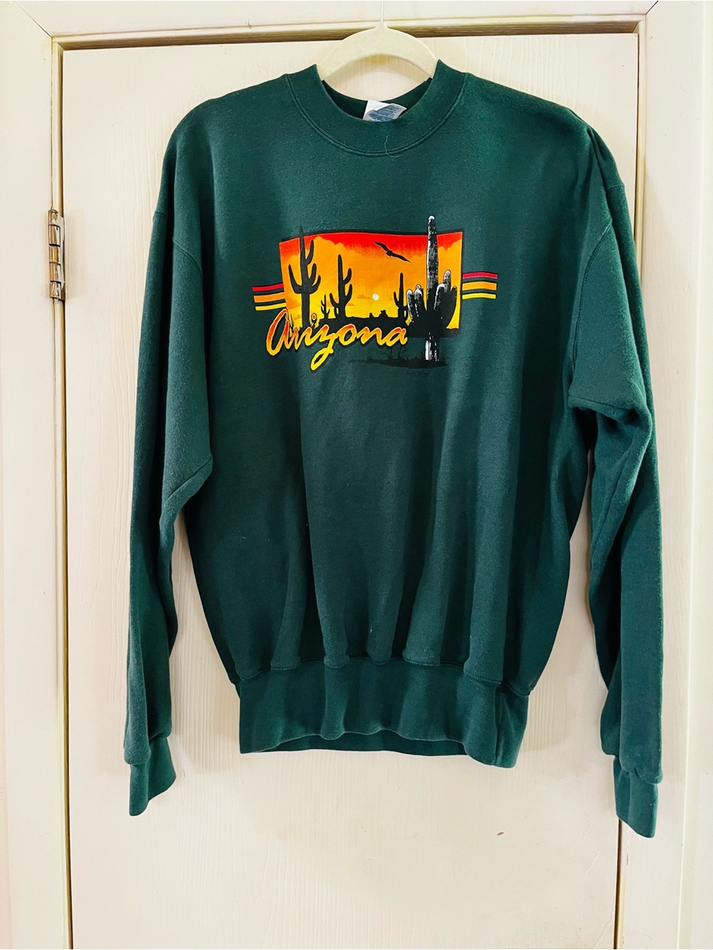 VTG Arizona Western Hiking Outdoorcore Single Stitch Graphic Beachy Sweatshirt M